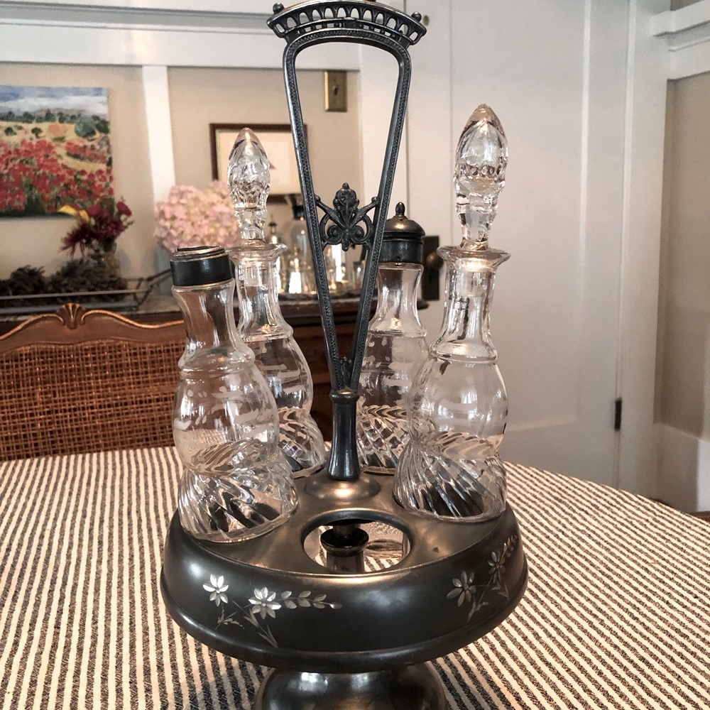 Antique Silver Plate Cruet Castor by Rockford Silver Company